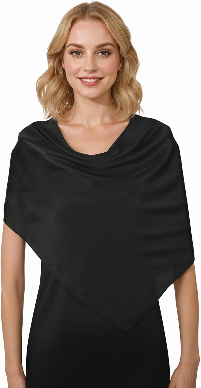 RIIQIICHY 35 Inch Head Scarf for Women Hair Scarf Like Silk Scarf Square Scarf Bandanas for Women